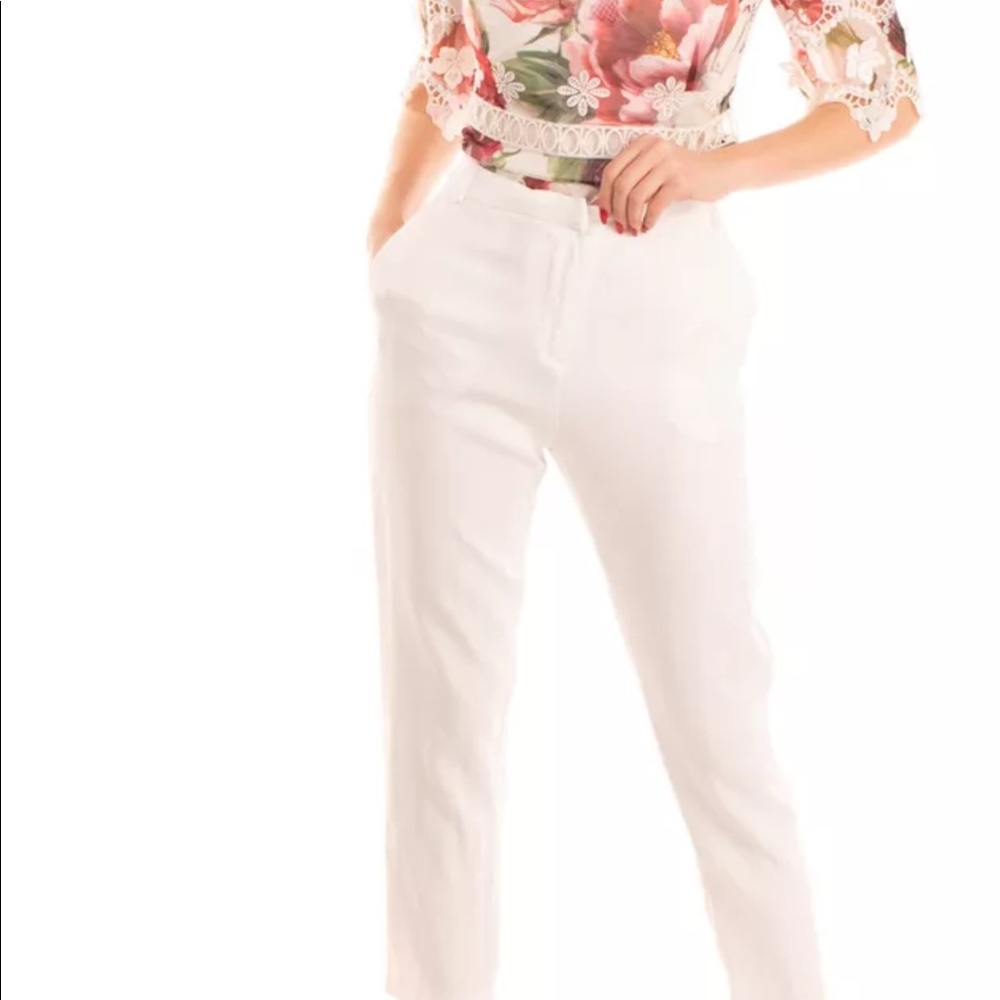 Federica Tosi, white pants, small, Made in Italy